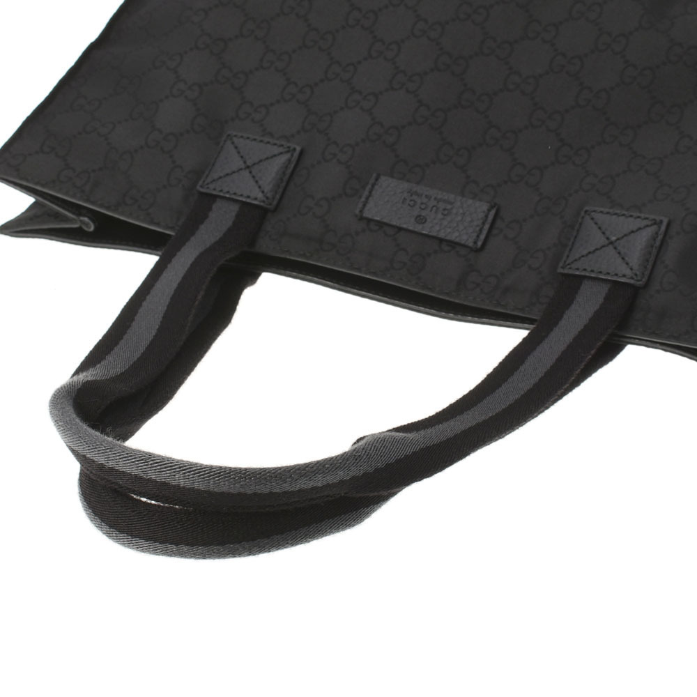 Gucci Tote Nylon GG Bag Black - Picture 3 of 11